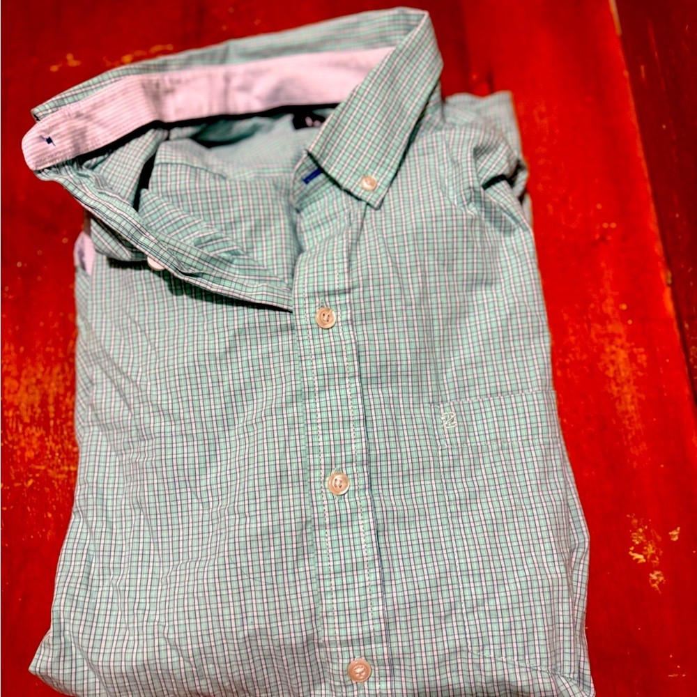 Men's Green Checkered Shirt
